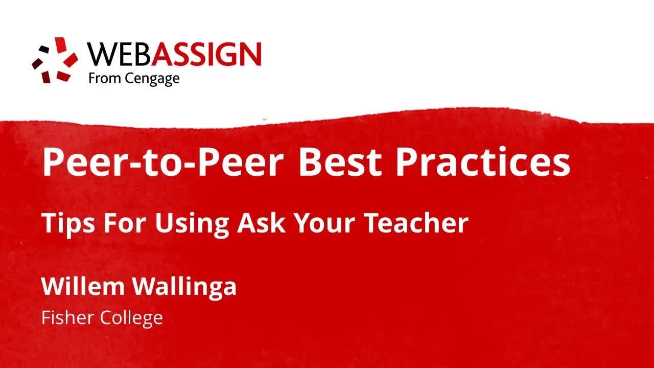 How To Hold Online Office Hours In WebAssign YouTube