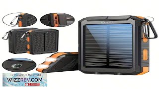 Solar Charger 10000mAh Solar Charger Power Bank Portable Solar Phone Battery Panel Charger