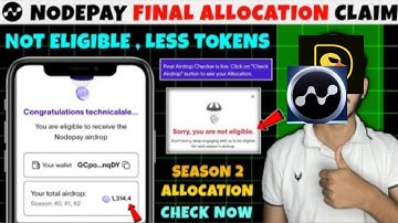 nodepay Airdrop claim duck Chan claim airdrop Nodepay final Airdrop checker is live | Nodepay
