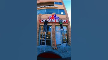 Check out the process behind this stunning outdoor signage for Dream Body.