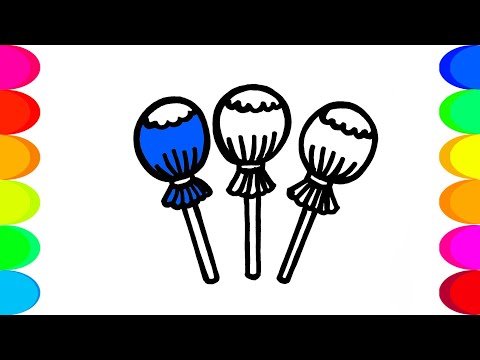როგორ დავხატოთ ლოლიპოპი