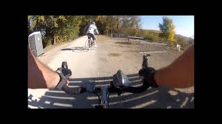 Riding the Wabash Trace trail Council Bluffs Iowa.