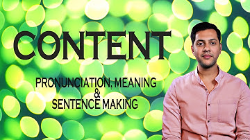 Content - Meaning & Pronunciation Word World Audio Video Dictionary