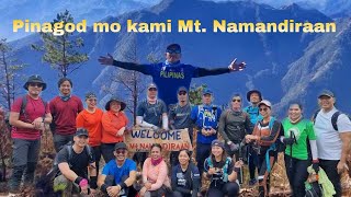 Mt. Namandiraan Traverse / Day hike  / My colleague fell into the clip but got out immediately