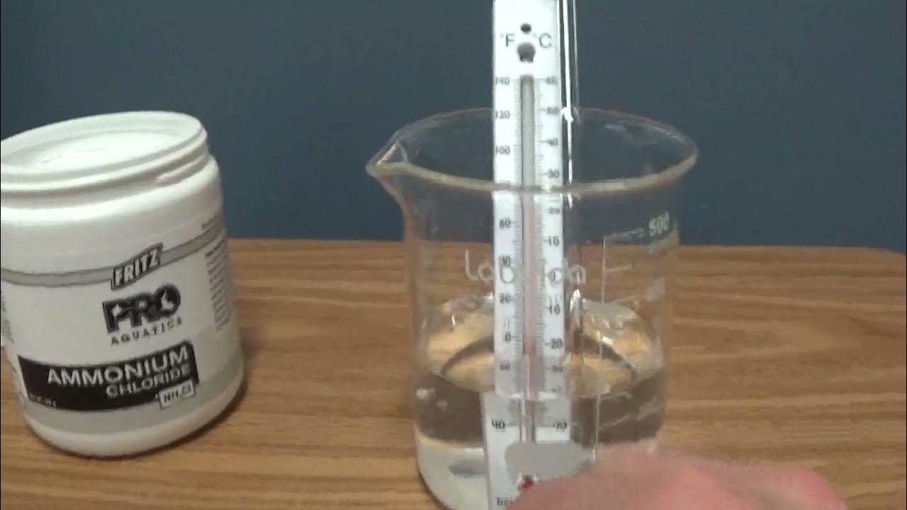 Ammonium Chloride dissolved in Water - YouTube