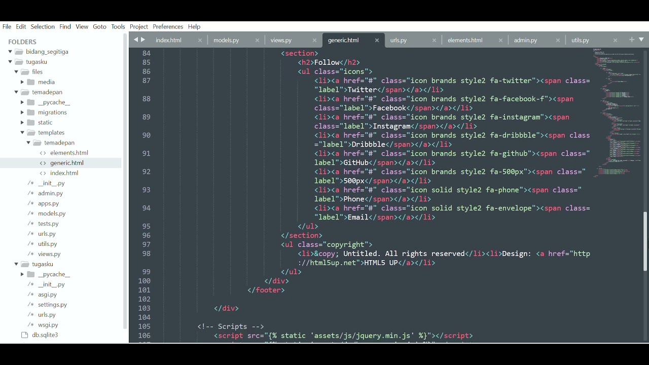 Riview membuat web dengan menggunakan python - YouTube
