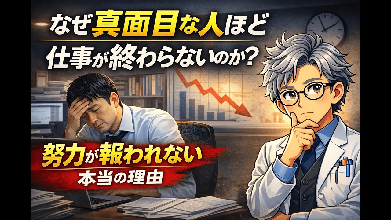 なぜ真面目な人ほど仕事が終わらないのか？