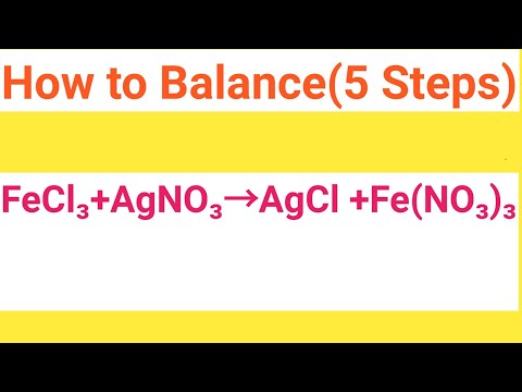 Video FeCl3+AgNO3=AgCl+Fe(NO3)3 Balanced... - youtube