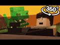 360° VR Video || Jurassic World - Minecraft Animation