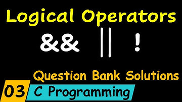 Logical Operators in C Programming