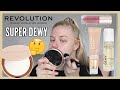 TESTING THE NEW REVOLUTION SUPER DEWY RANGE 💦 | makeupwithalixkate