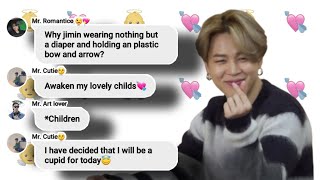 BTS text - Jimin the Cupid! (Belated Valentine's day video)