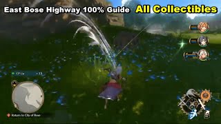 Trails in the Sky 1st Chapter Remake East Bose Highway 100% Guide All Collectibles