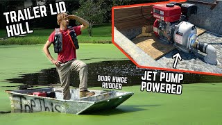 We Built a Jet Boat for Under $100 out of a Trailer Lid