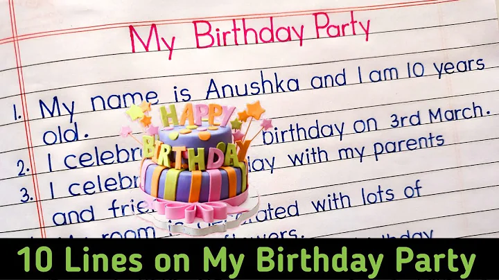 10 lines on my birthday || essay on my birthday party || 10 lines on my birthday in english || - DayDayNews