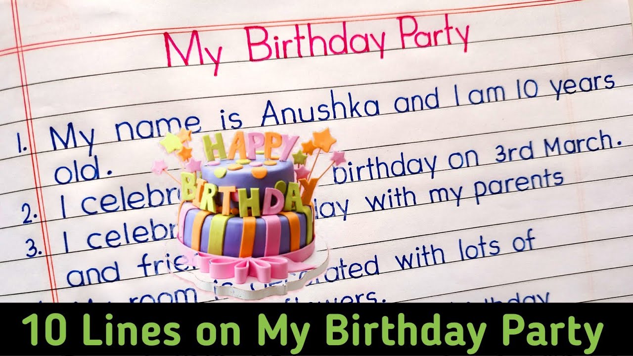 essay on friends birthday party in hindi