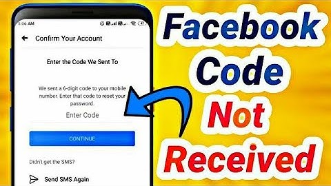 Fix Facebook 6 Digit Code Not Received Problem Solved | Massanger 6 Digit Not Coming/Received Fixed