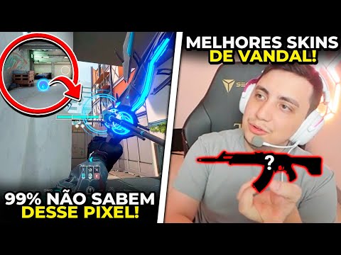 AS MELHORES SKINS DE VANDAL DO SAADHAK! 99% DOS MAIN SOVA NÃO SABEM DESSE PIXEL - VALORANT CLIP