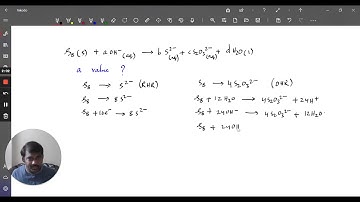 Sulphur reacting in alkaline medium to give Sulfide ion and Thiosulphate ion reaction #JEE #NEET