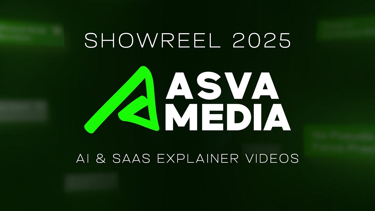 Best AI SaaS Explainer Video Showreel 2025 | AsvaMedia - Video Marketing Agency