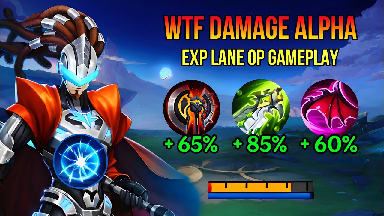 ALPHA vs PHOVEUS 🔥 Who’s the REAL EXP KING?! 😱 ! Alpha exp lane build ...