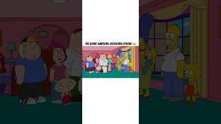 The ICONIC Family Guy and The Simpsons crossover episode 😂 #familyguy #thesimpsons