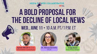 A Bold Proposal for the Decline of Local News