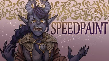 Hellish Rebuke, OC illustration [SPEEDPAINT]