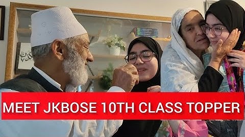 Meet Sadaf Mushtaq from Srinagar, Class 10th JKBOSE Topper of kashmir valley