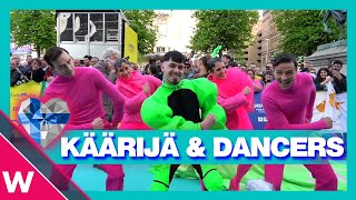 🇫🇮 Finland&#39;s Käärijä and his dancers teach us the &quot;Cha Cha Cha&quot; dance