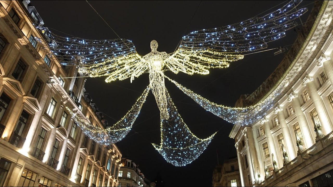 historisk Slagter Abundantly The London Angels - REGENT STREET & AREA Christmas Lights 2022 - YouTube