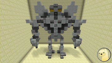Minecraft - How To Build Transformers 1 Starscream Robot Mode!