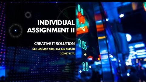Assignment 2 IT Creative Solution -ICT500