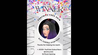 Winner no.2 - Fortnite Free Skin Giveaway 🏅