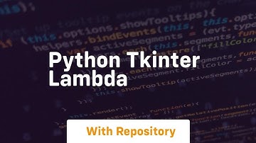 python tkinter lambda