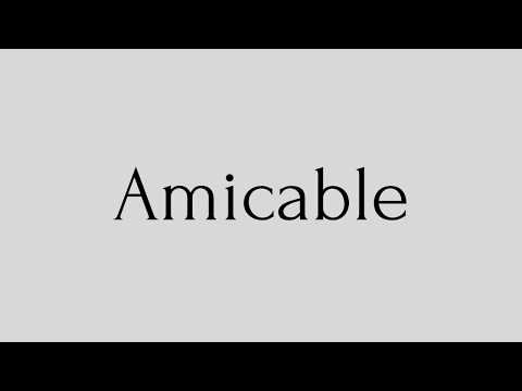 Amicable – Meaning, Synonyms and Examples