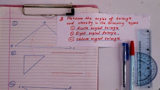 How to measure the angles of Triangle || All types of Triangle