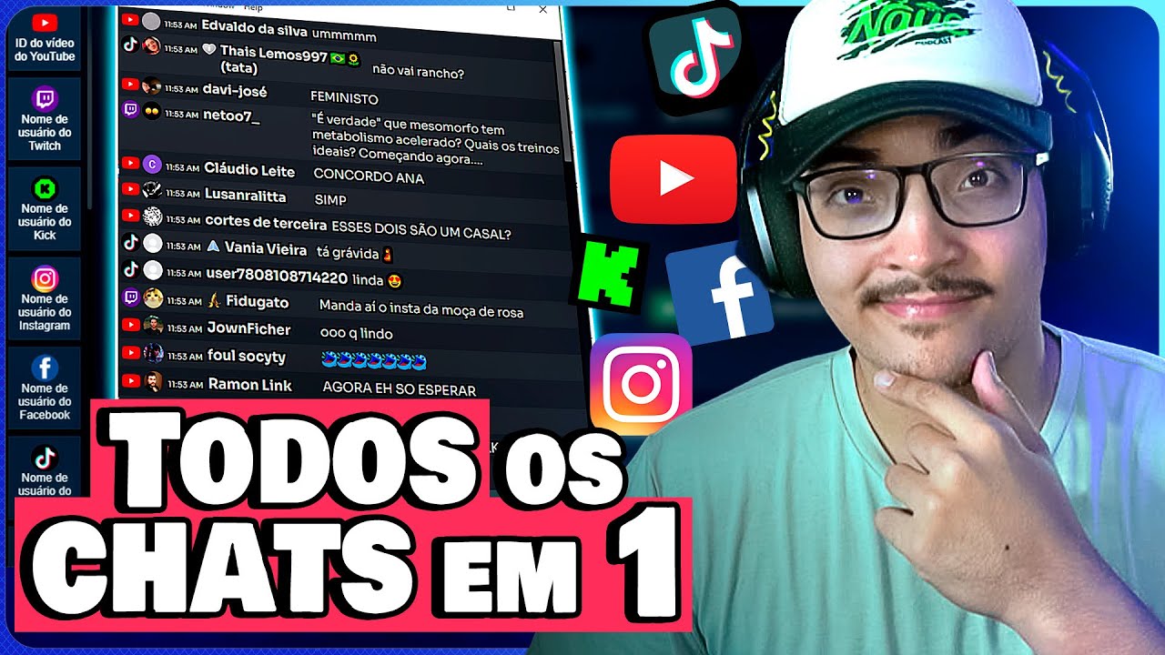 Como unificar todos os chats da live em um só com Social Stream Ninja no OBS