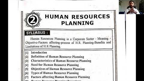 BCOM SEM 1 (ENG MED) HRM CHAPTER 2 (PART 1)