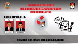 LIVE PEMILIHAN KEPALA DESA HARJOSARI,KARANGPANDAN,KARANGANYAR