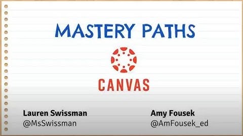 Canvas: Mastery Paths