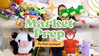 only 4 DAYS to market prep for my FIRST CROCHET MARKET EVER???