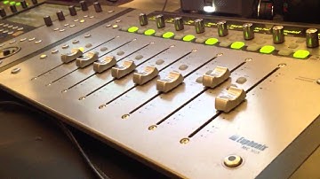 Euphonix fader automation in Chris Cox studio session