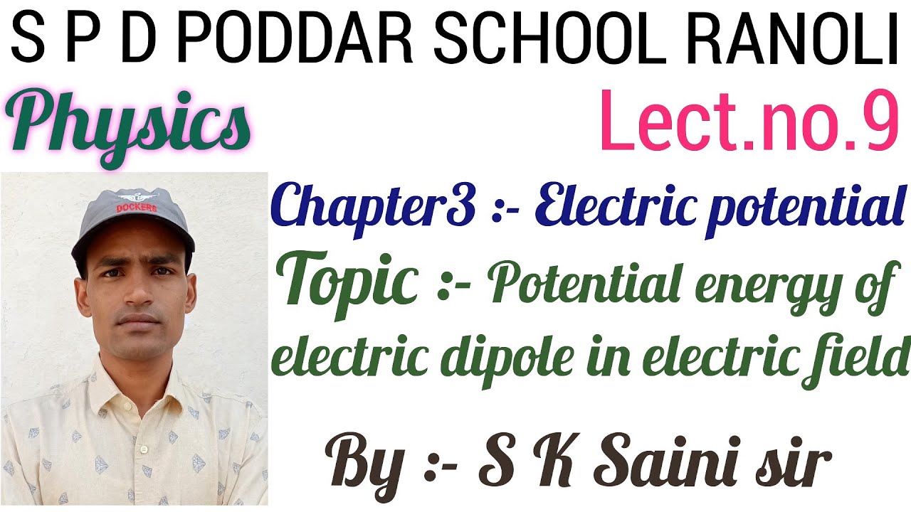 Potential energy of electric dipole in electric field in hindi - YouTube