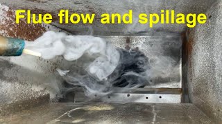 Flue flow test and spillage on an open flue boiler. How to carry out the test.