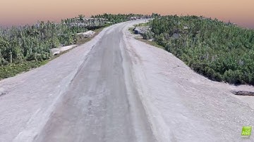 Highway Section   3D Point Cloud