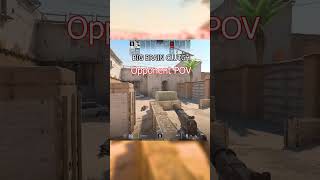 Big Brain 1v3 Clutch 😂 #cs2