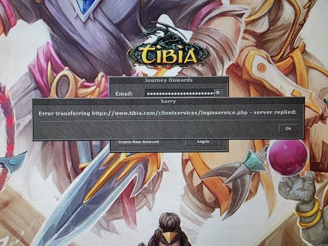 How to fix Tibia error transferring server replied