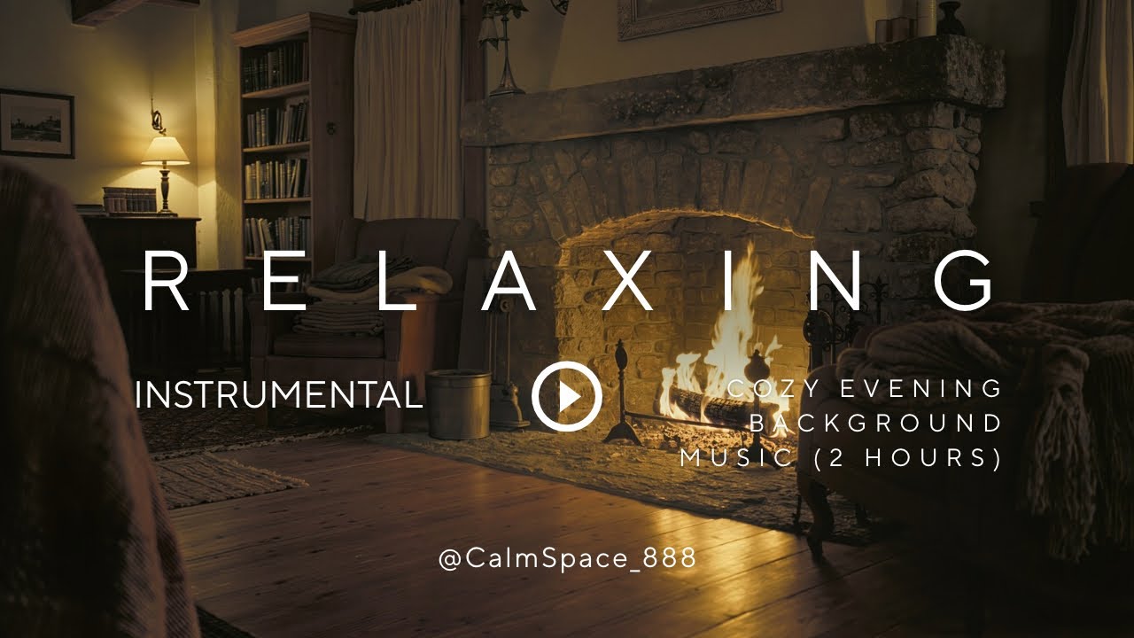 Cozy Fireplace Ambience 🔥 Relaxing Piano & Soft Jazz for Calm Evenings (2 Hours)