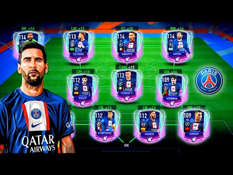 I Made Best Special PSG Squad : We Have Messi, Neymar, Mbappe - FIFA Mobile 22